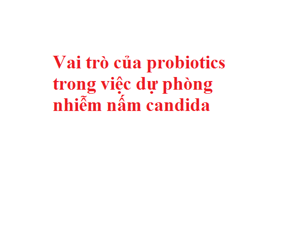 Vai trò của probitics trong việc dự phòng nhiễm nấm Candida